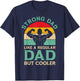 Funny Fathers Day Strong Dad For Weight Lifting Dad T-Shirt - T-Shirt | Navy