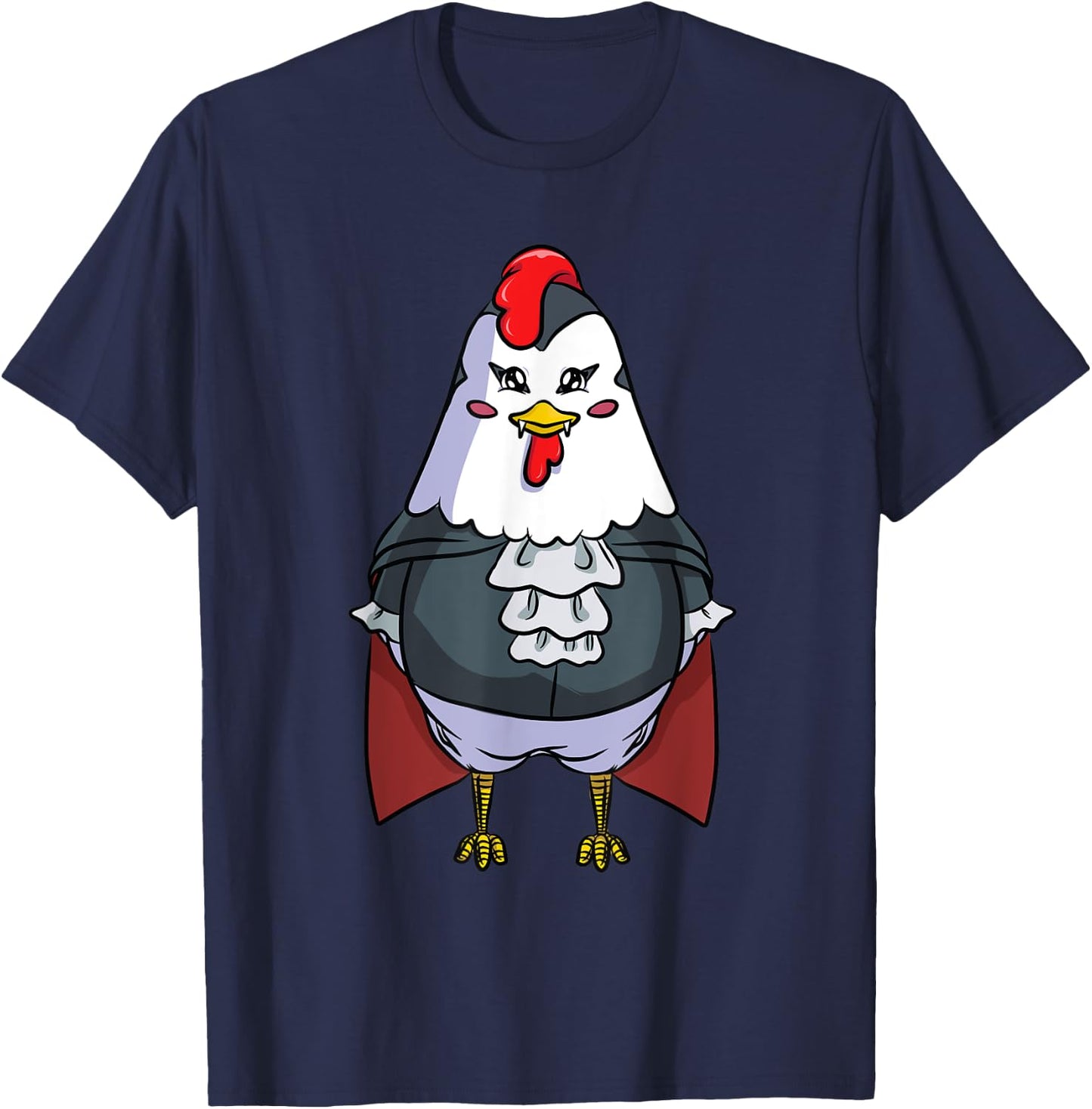 Chicken Vampire Costume for Halloween Chickens T-Shirt - T-Shirt | Navy