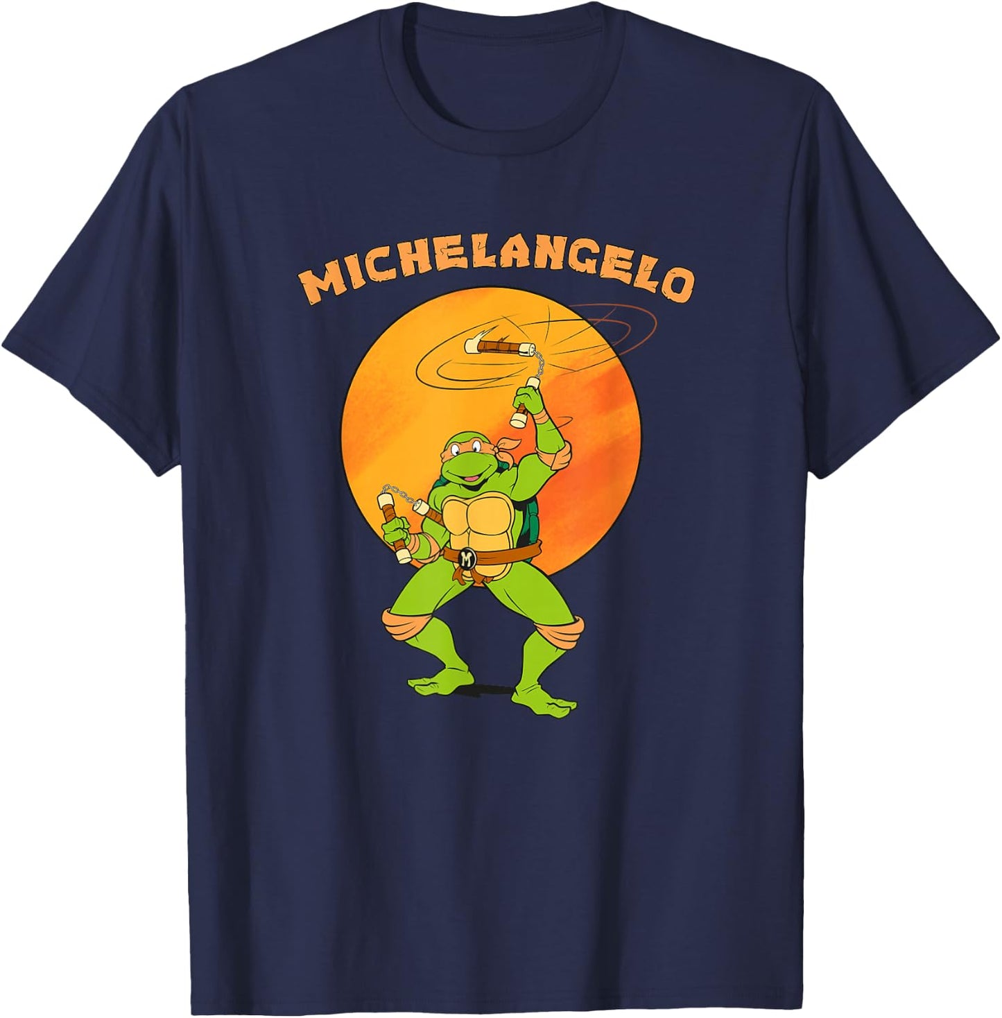 Michelangelo Standing Tall T-Shirt - T-Shirt | Navy