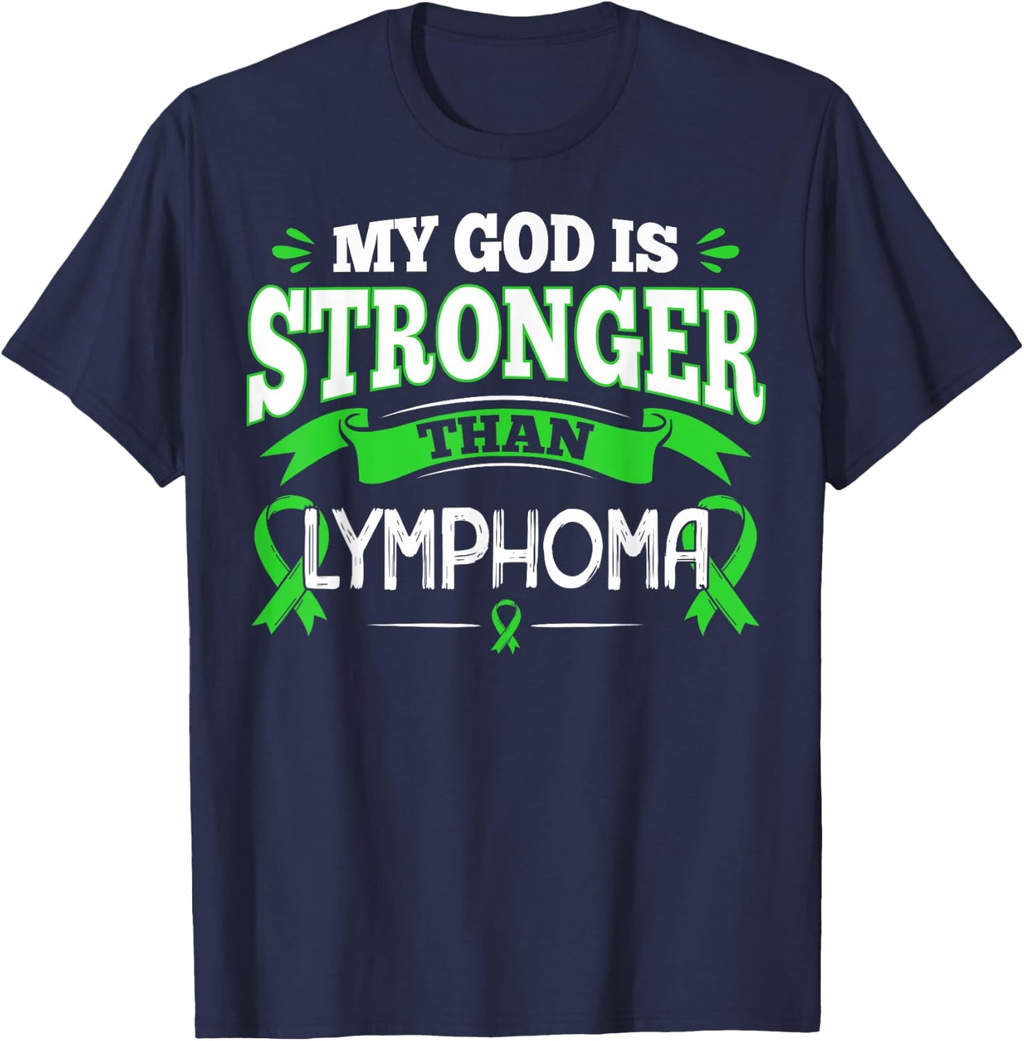 Lymphoma Awareness Gift Blood Cancer Patients T-Shirt - T-Shirt | Navy