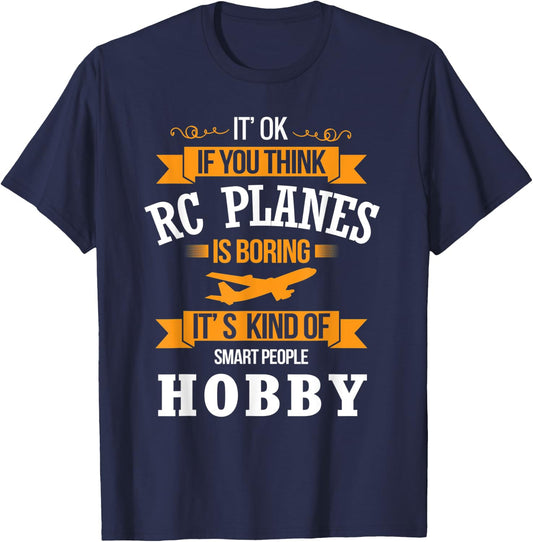 RC Planes Shirt Funny RC Plane Pilot Gift Test Racing T-Shirt - T-Shirt | Navy