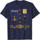 Police Officer Costume Police Costume For Kids Funny Police T-Shirt - T-Shirt | Navy