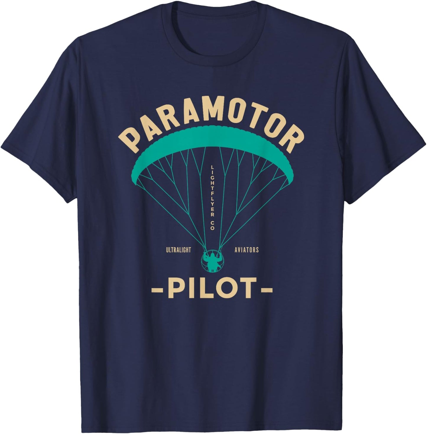 Paramotor Pilot - Powered Paragliding T-Shirt - T-Shirt | Navy