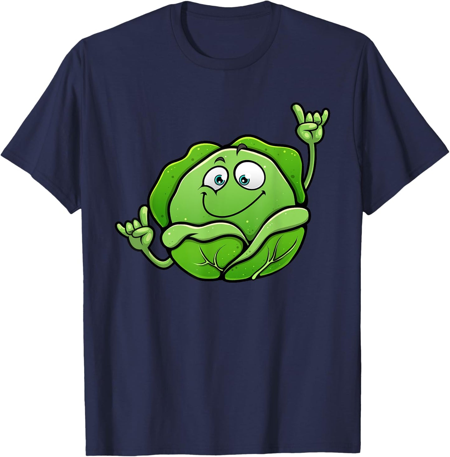Funny Lettuce Lover Designs Women Vegetarian Foodie T-Shirt - T-Shirt | Navy