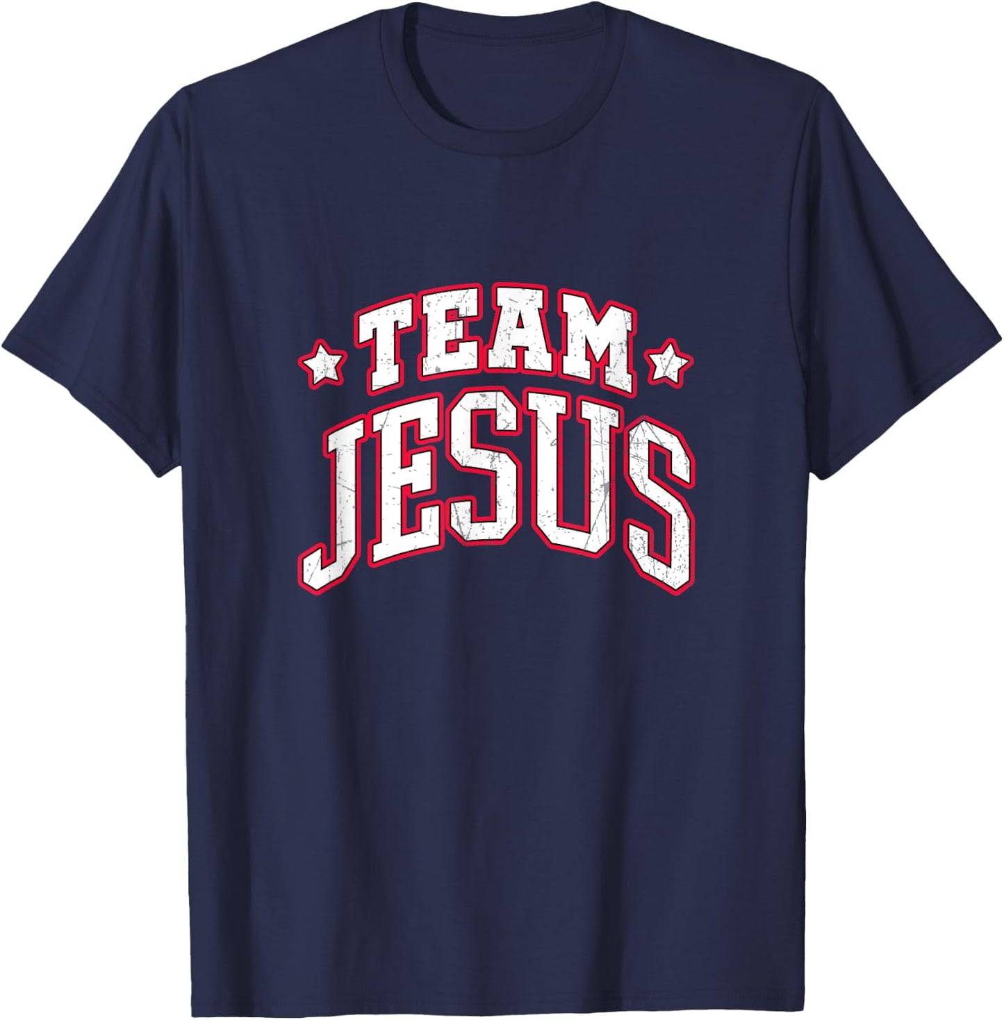 Team Jesus. Christian Statement T-Shirt - T-Shirt | Navy