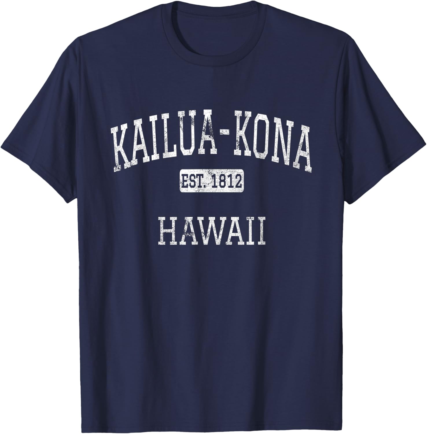Kailua-Kona Hawaii HI Vintage T-Shirt - T-Shirt | Navy