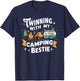 Twinning with My Camping Bestie T-Shirt - T-Shirt | Navy
