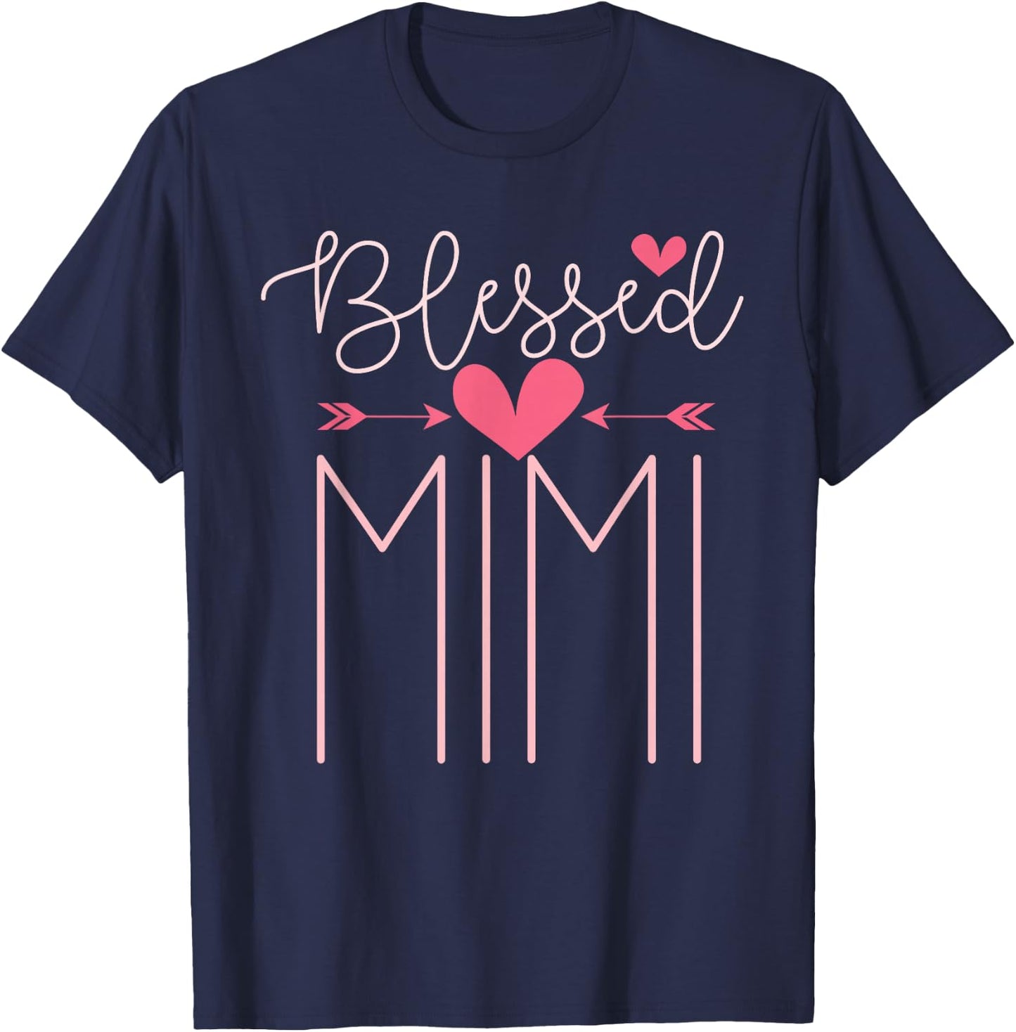 Blessed Mimi Mothers Day Grandparents Day Mimi T-Shirt - T-Shirt | Navy