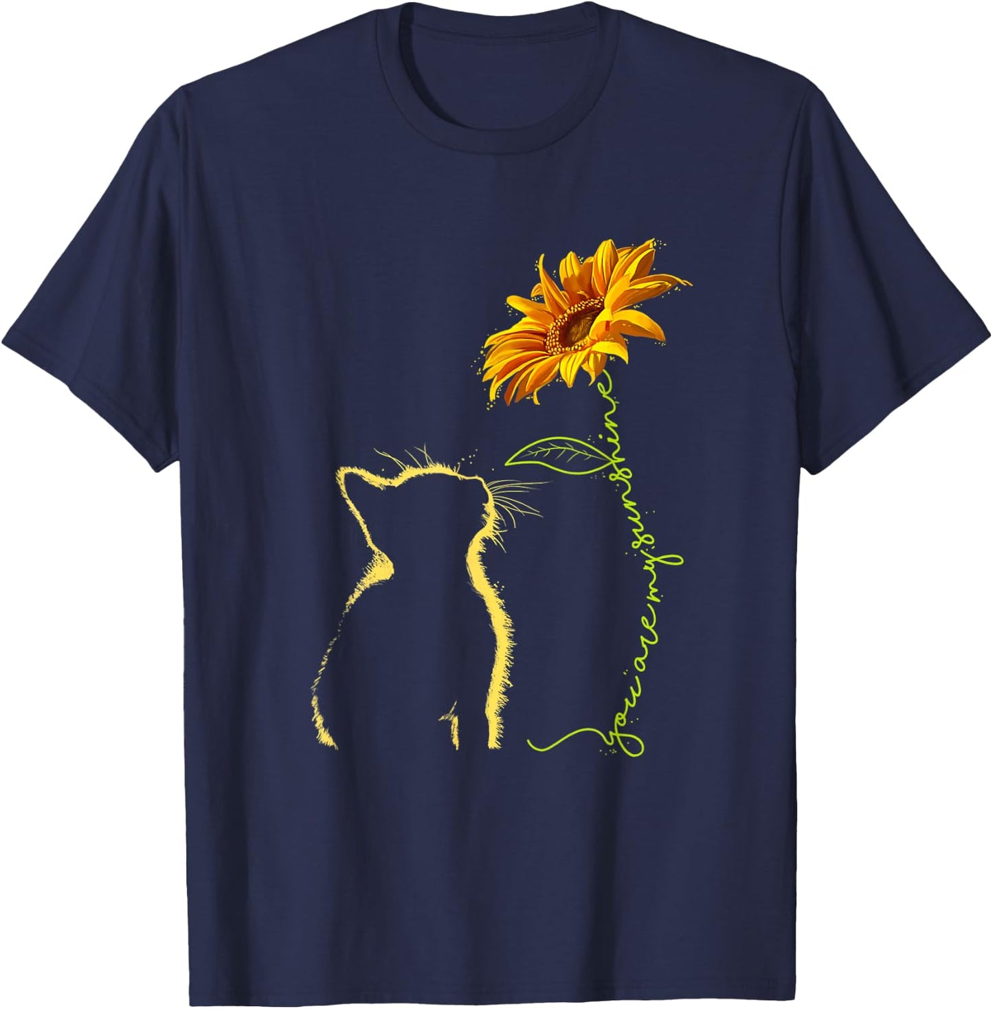Cat You are My Sunshine Cats Gifts T-Shirt - T-Shirt | Navy