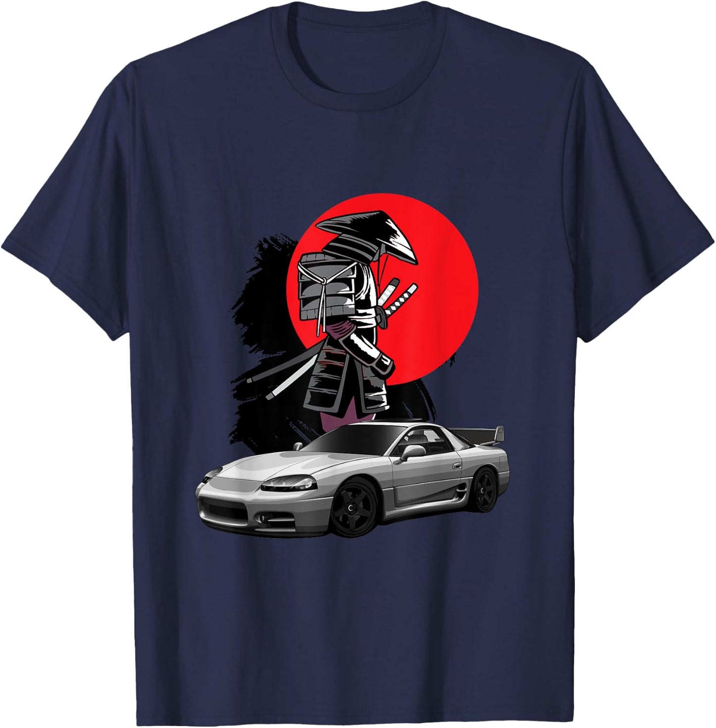 JDM 3000GT Car Tuning Japan Samurai Drift T-Shirt - T-Shirt | Navy