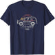 Jurassic Park Jeep Outline Color Pop Adventure Tours T-Shirt - T-Shirt | Navy