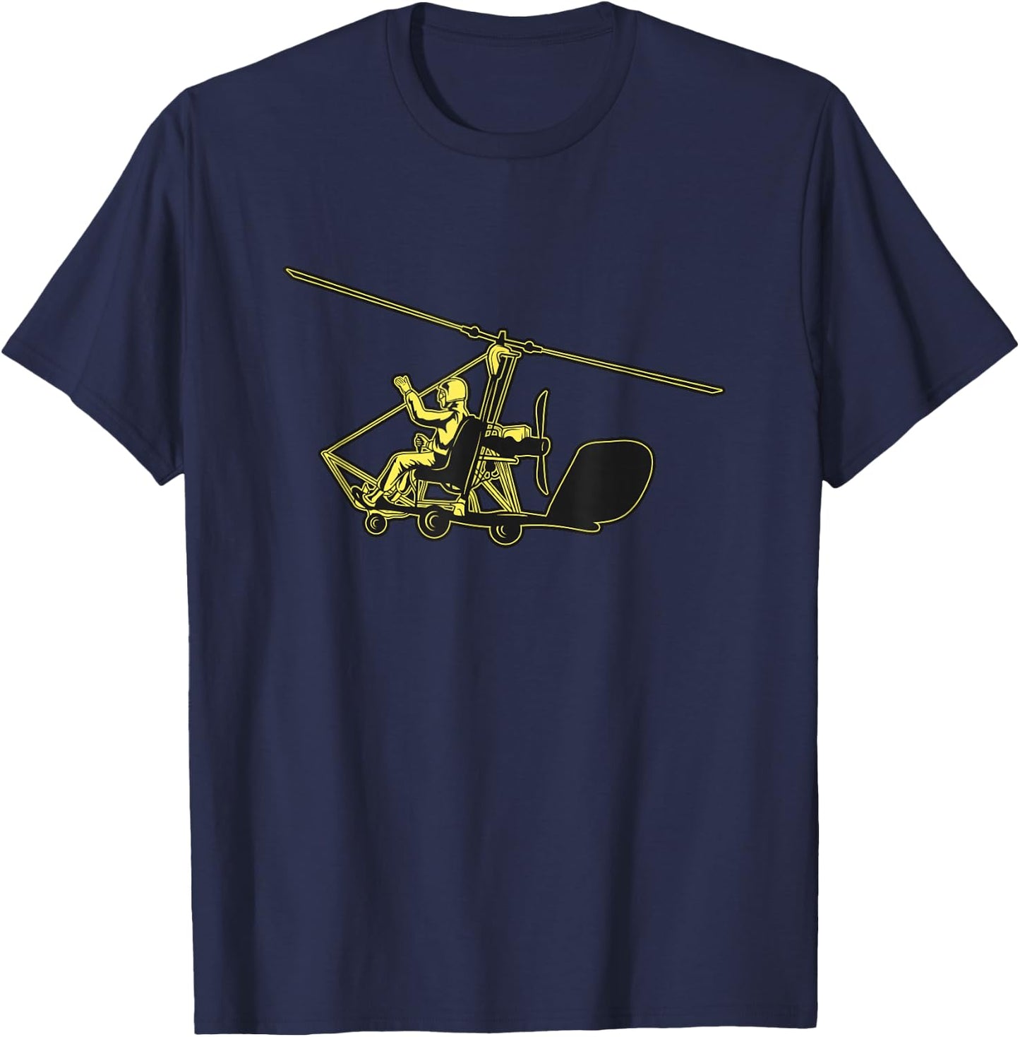 Gyrocopter gyrocopter gyrocopter T-Shirt - T-Shirt | Navy
