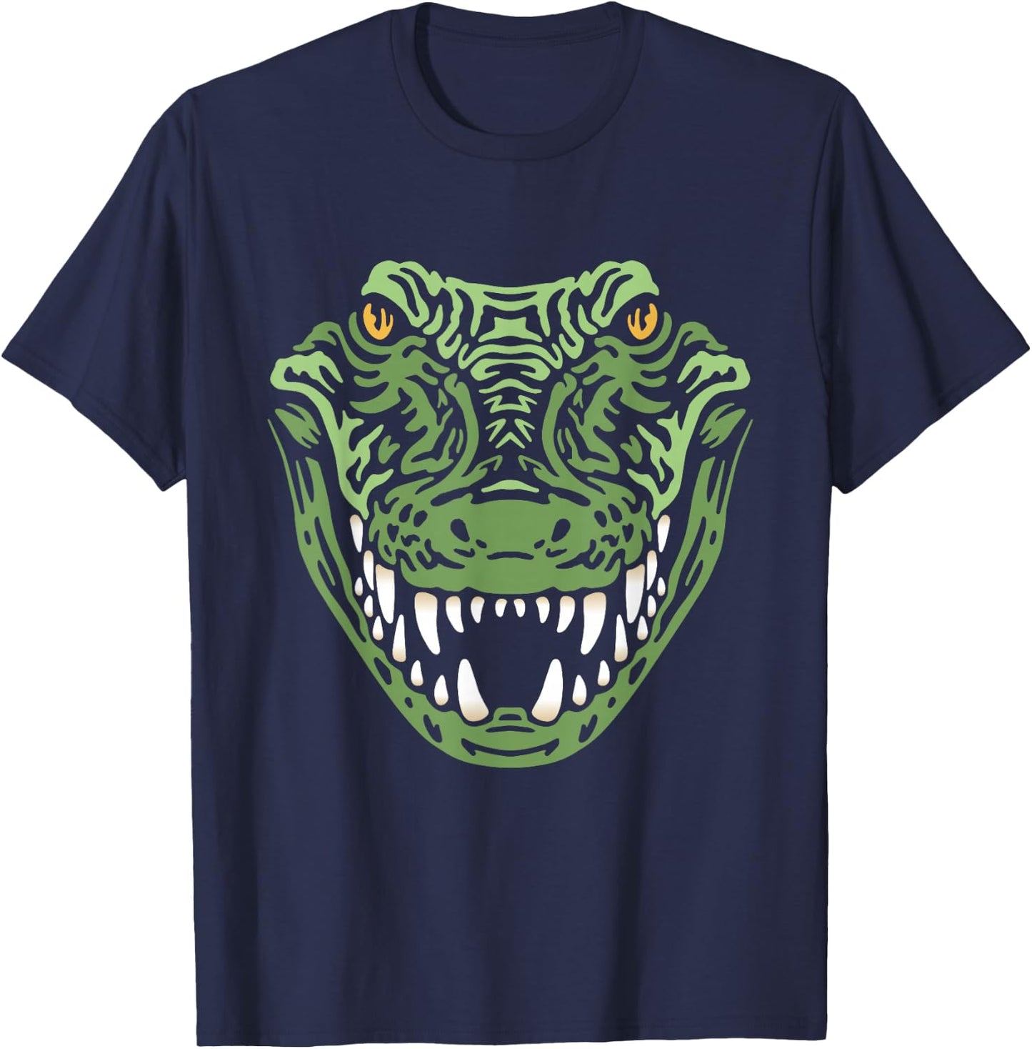 Crocodile Alligator Face Crocodiles Gator T-Shirt - T-Shirt | Navy