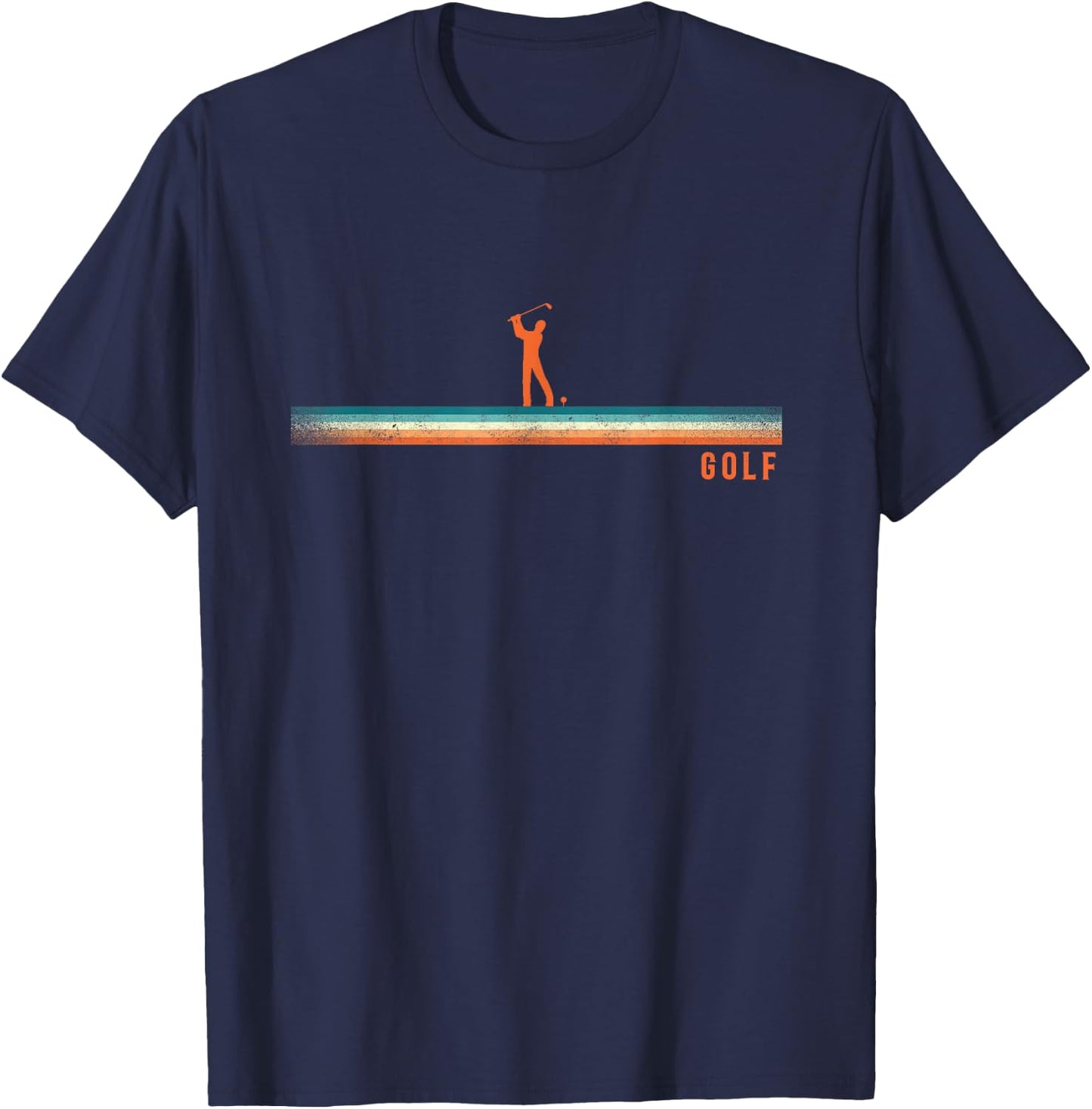 Golf Retro Vintage Golf T-Shirt - T-Shirt | Navy