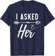 Engagement Announcement Fiance Engaged Couple Engagement T-Shirt - T-Shirt | Navy