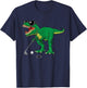 Cute T Rex Dinosaur Boys Golfing Lover Trex Dino Golf Gifts T-Shirt - T-Shirt | Navy