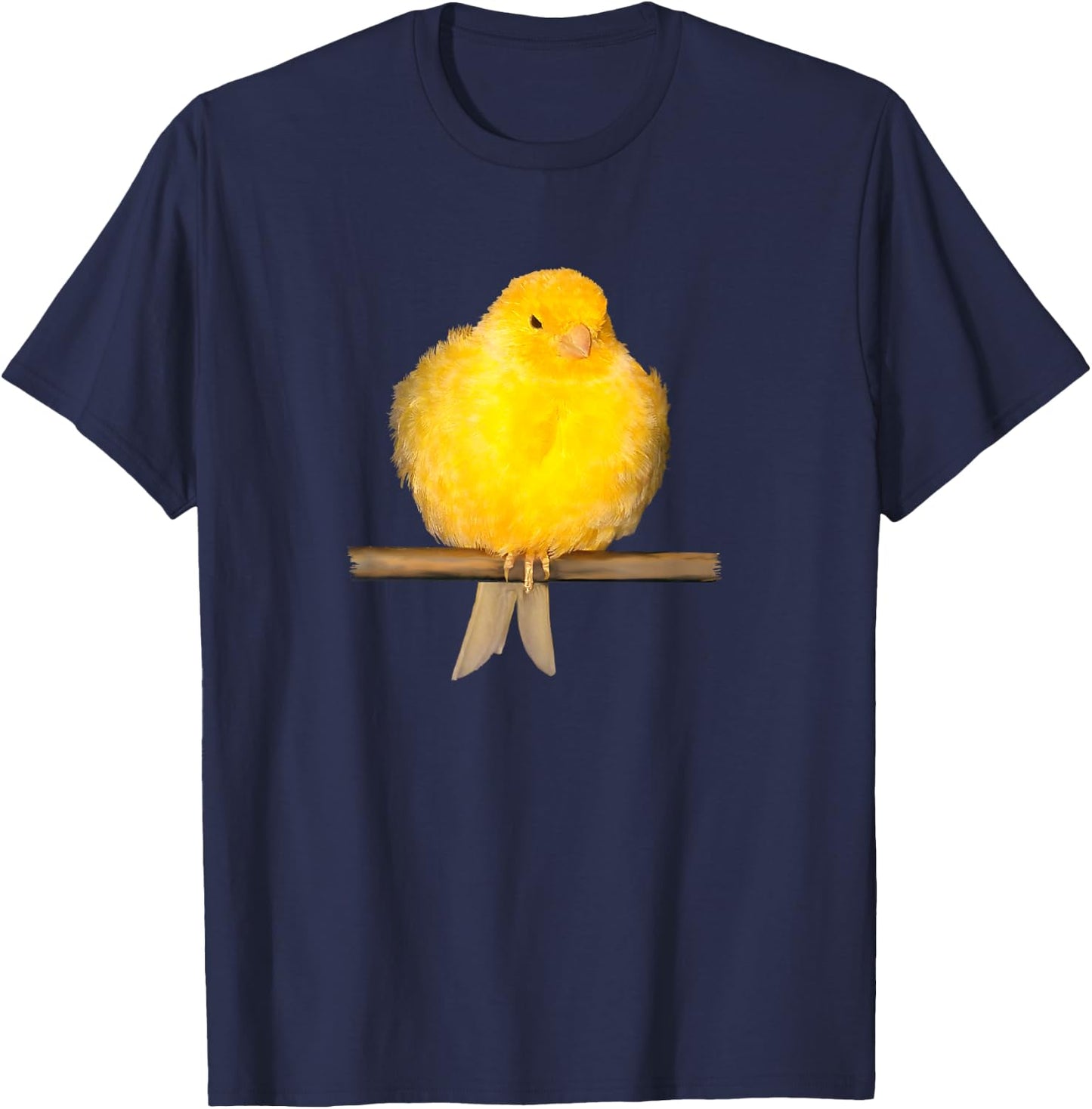 Cute canary bird with yellow feathers T-Shirt - T-Shirt | Navy