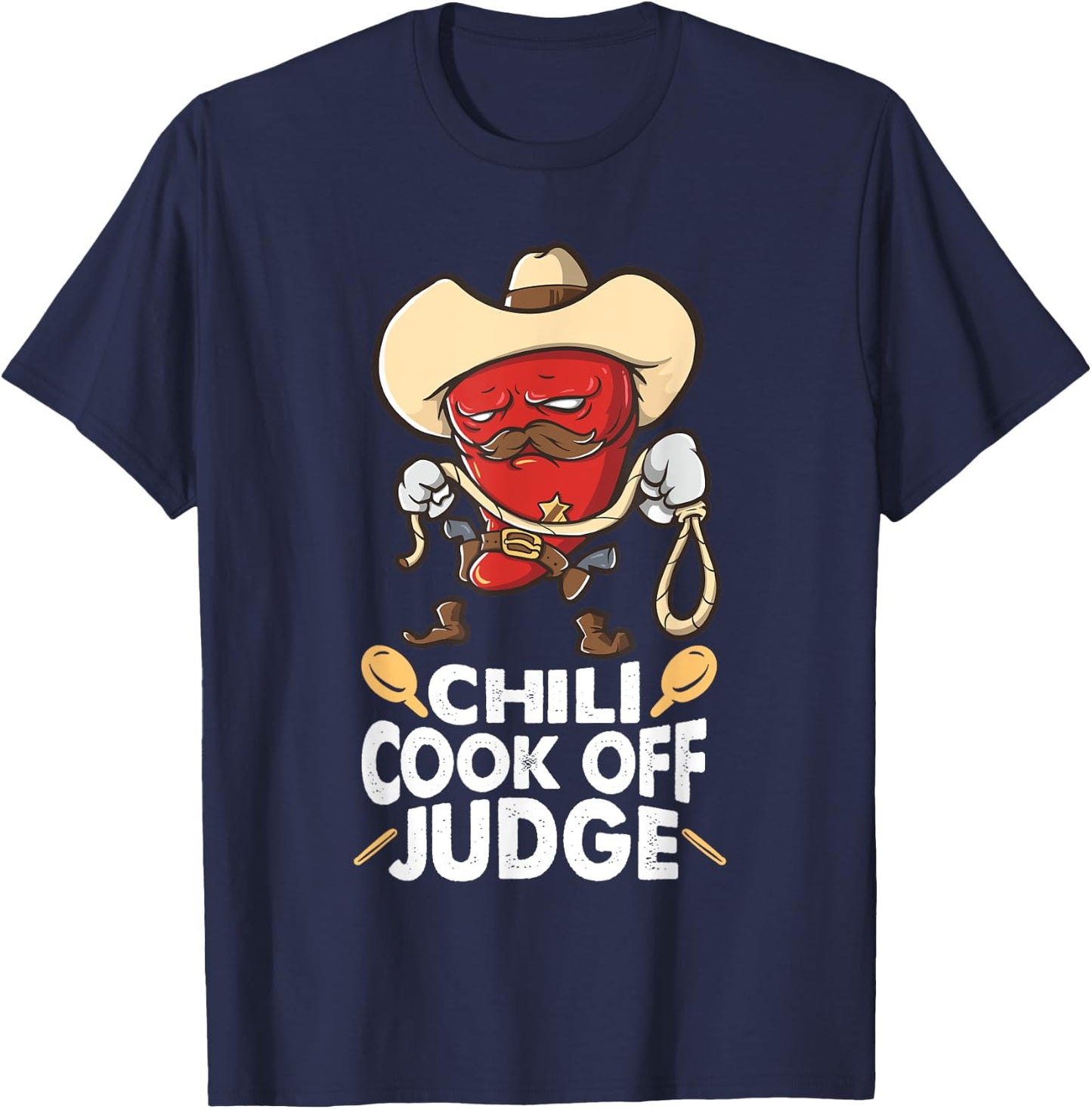 Chili Cook Off Judge Cooking Competition Team Award Chef T-Shirt - T-Shirt | Navy