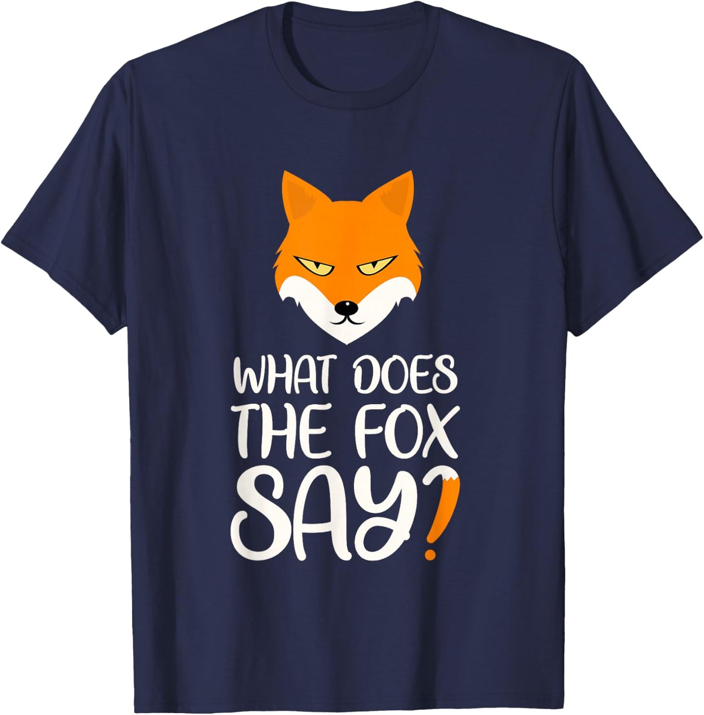 What does the fox say about design? T-Shirt - T-Shirt | Navy