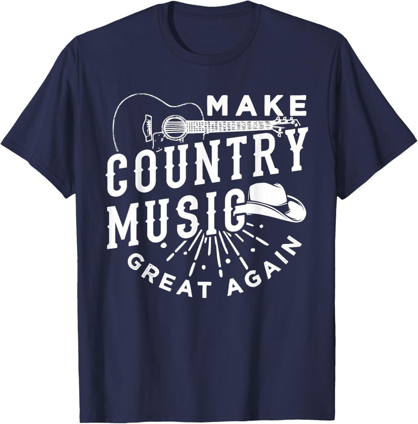 Make Country Music Great Again T-Shirt - T-Shirt | Navy