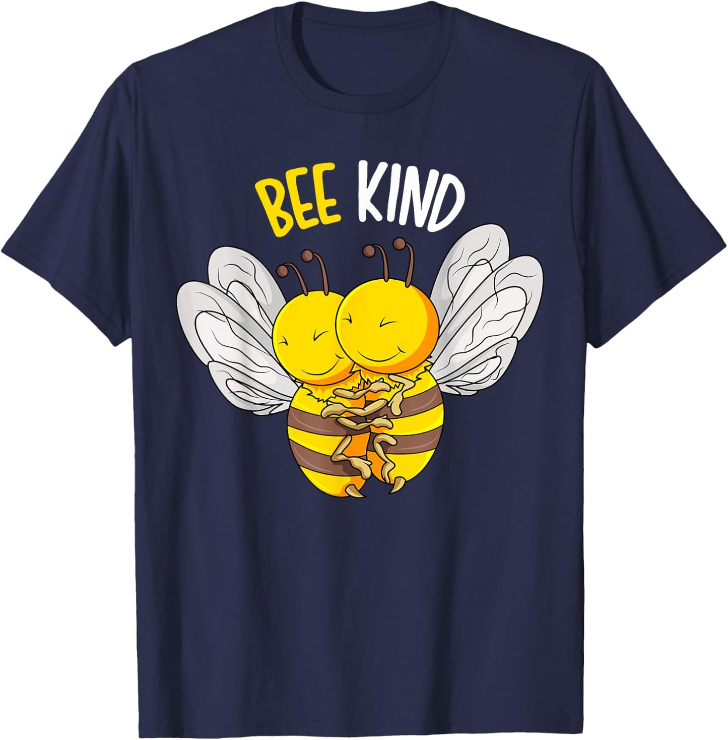 Bee Kind Bumble Bee Kindness Kids Girls Boys Women T-Shirt - T-Shirt | Navy