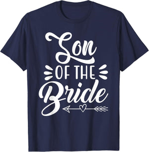 Son Of The Bride Wedding Party Family Bridal Shower Groom T-Shirt - T-Shirt | Navy