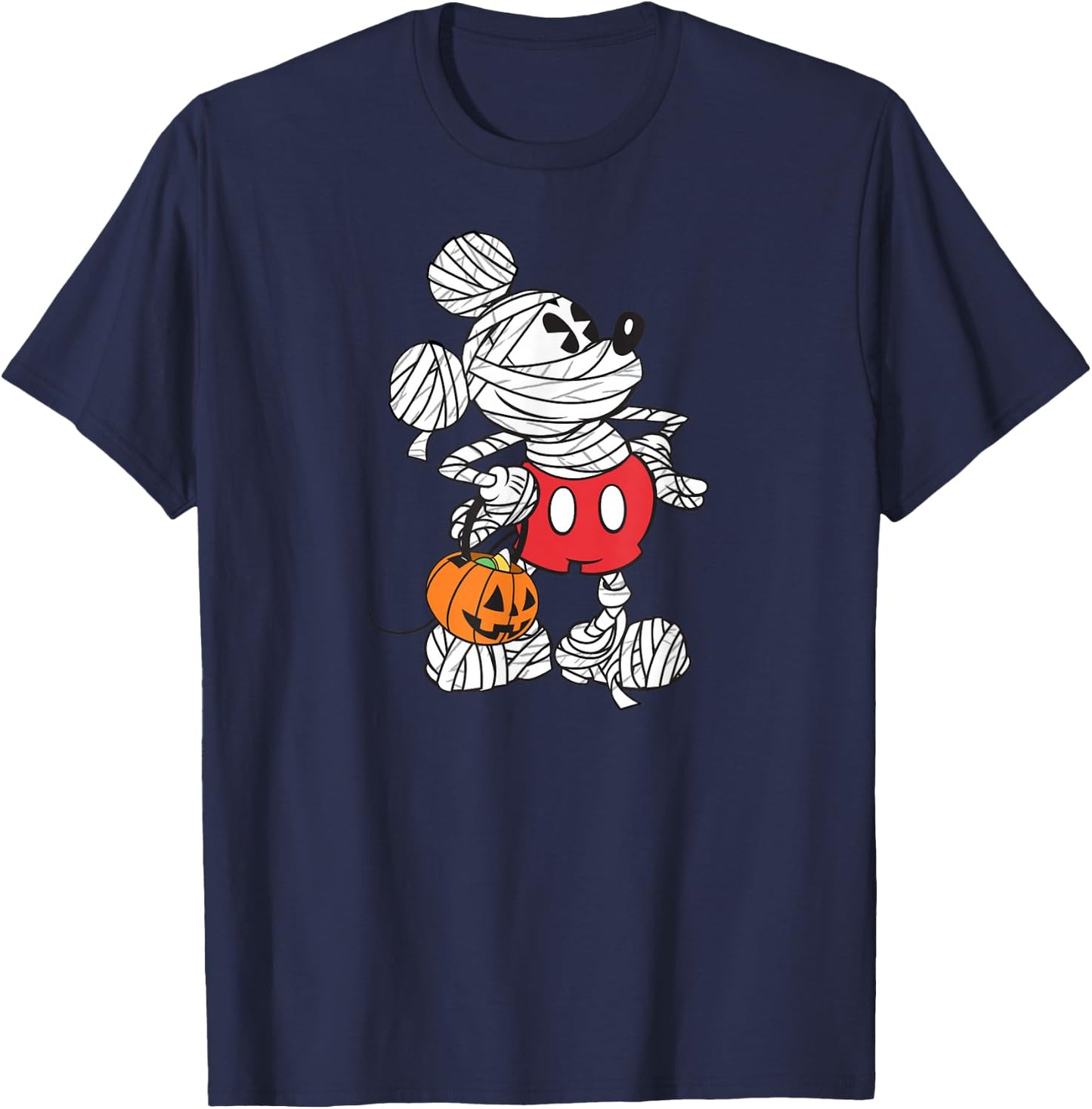 Disney - Retro Mickey Mouse Mummy Halloween T-Shirt - T-Shirt | Navy