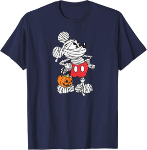 Disney - Retro Mickey Mouse Mummy Halloween T-Shirt - T-Shirt | Navy