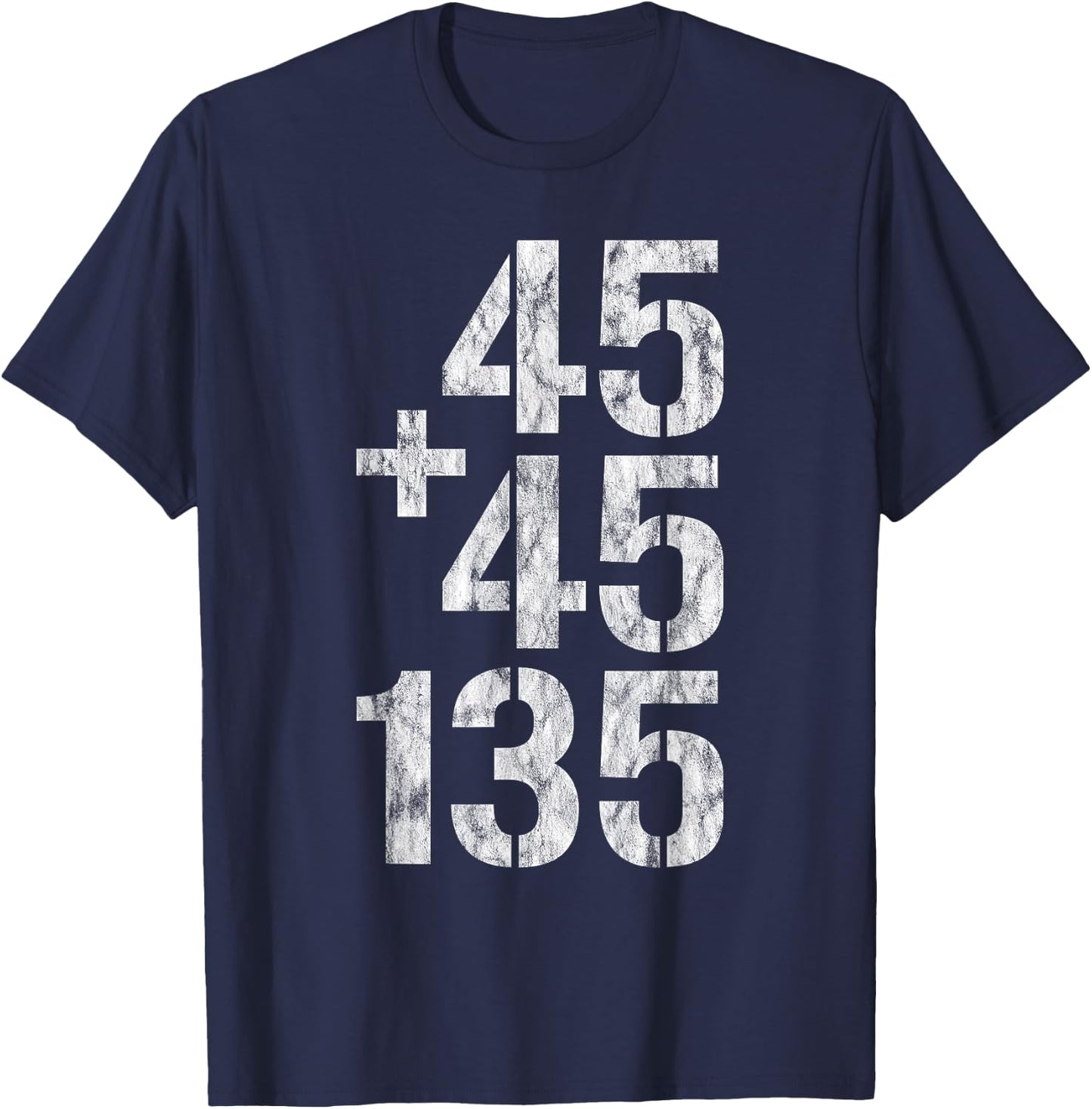 45 + 45 = 135 T-Shirt - T-Shirt | Navy