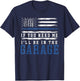 If You Need Me I'll Be In The Garage American Flag Mechanics T-Shirt - T-Shirt | Navy