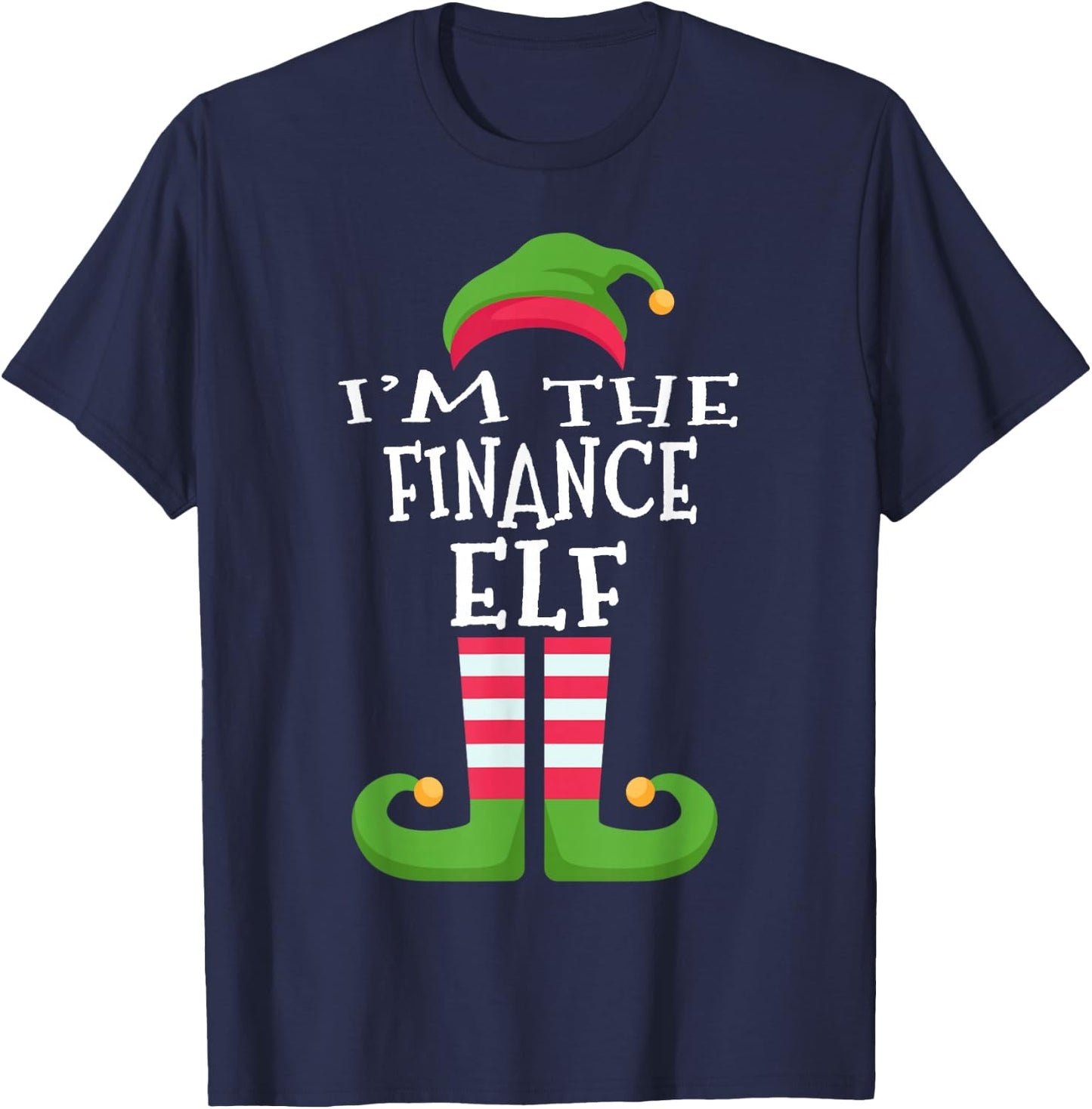 I'm The Finance Elf Group Matching Christmas T-Shirt - T-Shirt | Navy