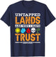 Untapped Lands Trust Issues Funny Magic Geek TCG T-Shirt - T-Shirt | Navy