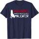 Warning Owner Protected By A Maligator Cool Belgian Malinois T-Shirt - T-Shirt | Navy