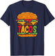 Tacurger - Burger Mexican Tortilla Tacos Tuesday Fiesta T-Shirt - T-Shirt | Navy