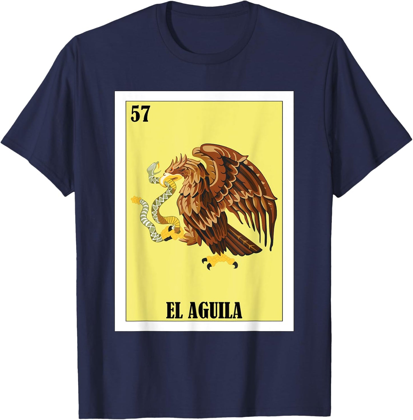 Funny Mexican Flag Design - El Aguila T-Shirt - T-Shirt | Navy
