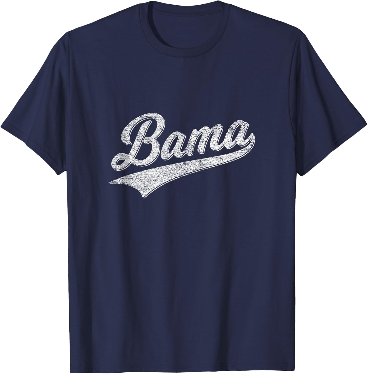 Bama Alabama Varsity Script Classic Sports Jersey Style T-Shirt - T-Shirt | Navy