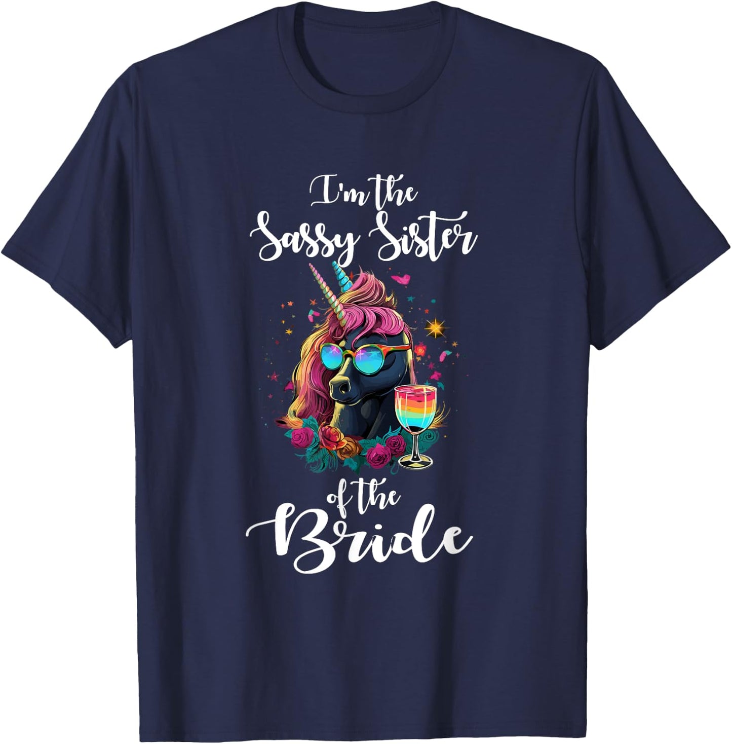 I'm the sassy Sister of the Bride T-Shirt - T-Shirt | Navy