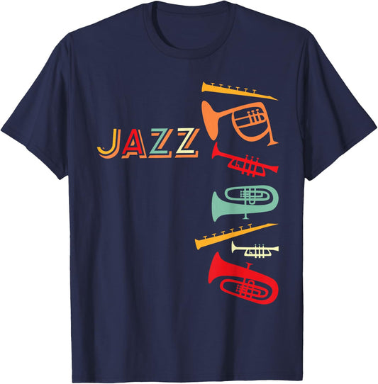 Jazz Music Design - Jazz T-Shirt - T-Shirt | Navy