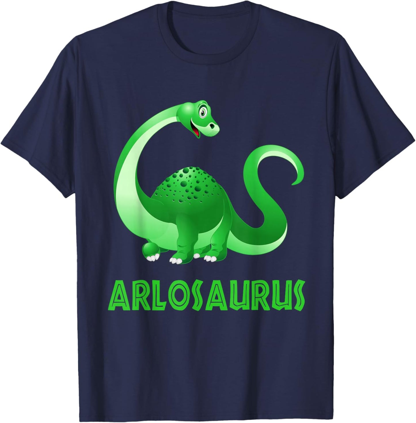 Arlo Arlosaurus Cool Dinosaur Kid Gift T-Shirt - T-Shirt | Navy
