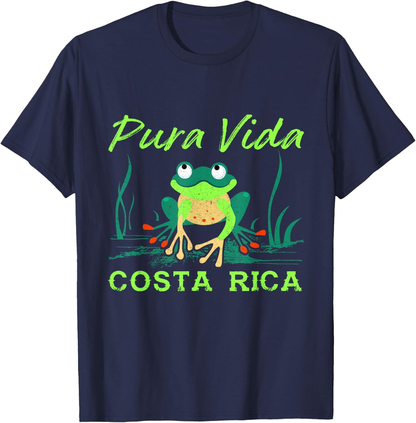 Costa Rica Rain Forest Tree Frog Pura Vida Costa Rica T-Shirt - T-Shirt | Navy