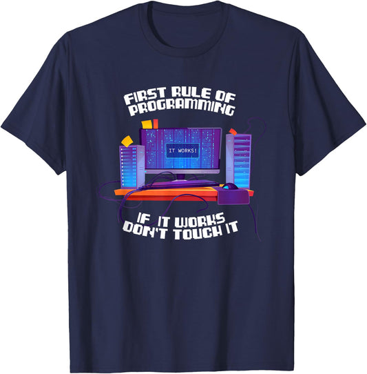Programmer Coder - Developer Software Engineer Programming T-Shirt - T-Shirt | Navy
