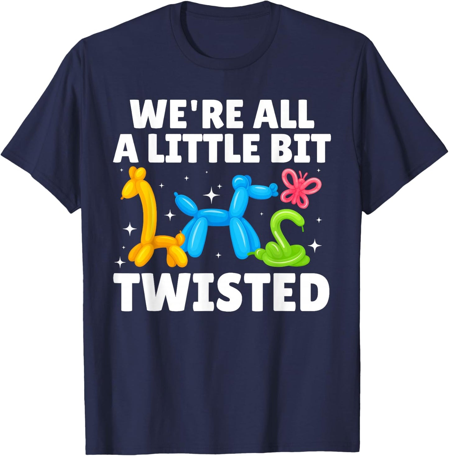 Cool Balloon Artist Art Women Kids Balloon Twisting T-Shirt - T-Shirt | Navy