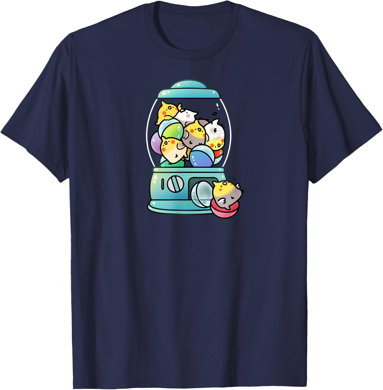 Cockatiel Toy Capsule T-Shirt - T-Shirt | Navy