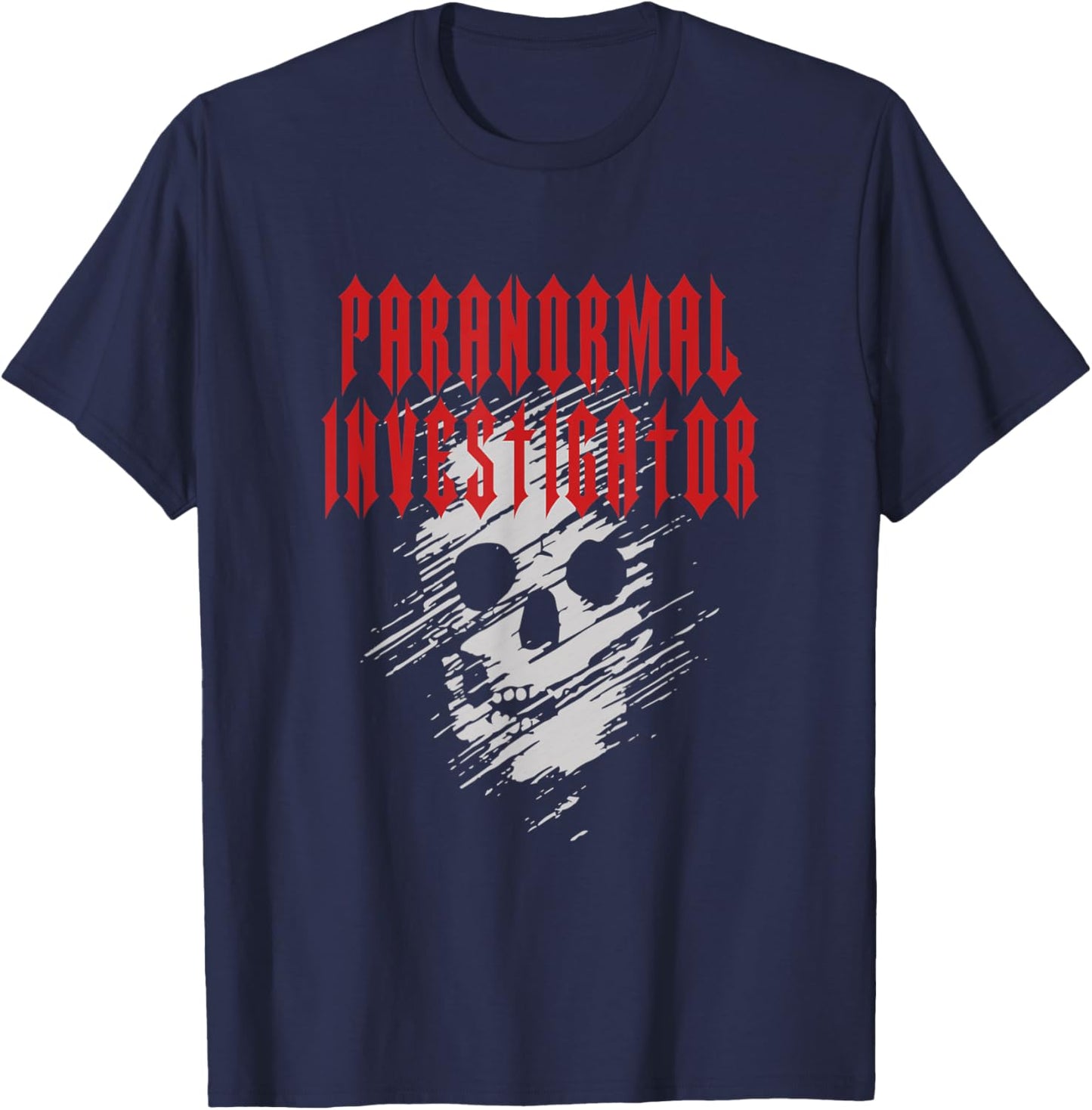Ghost Hunting Paranormal Investigator T-Shirt - T-Shirt | Navy