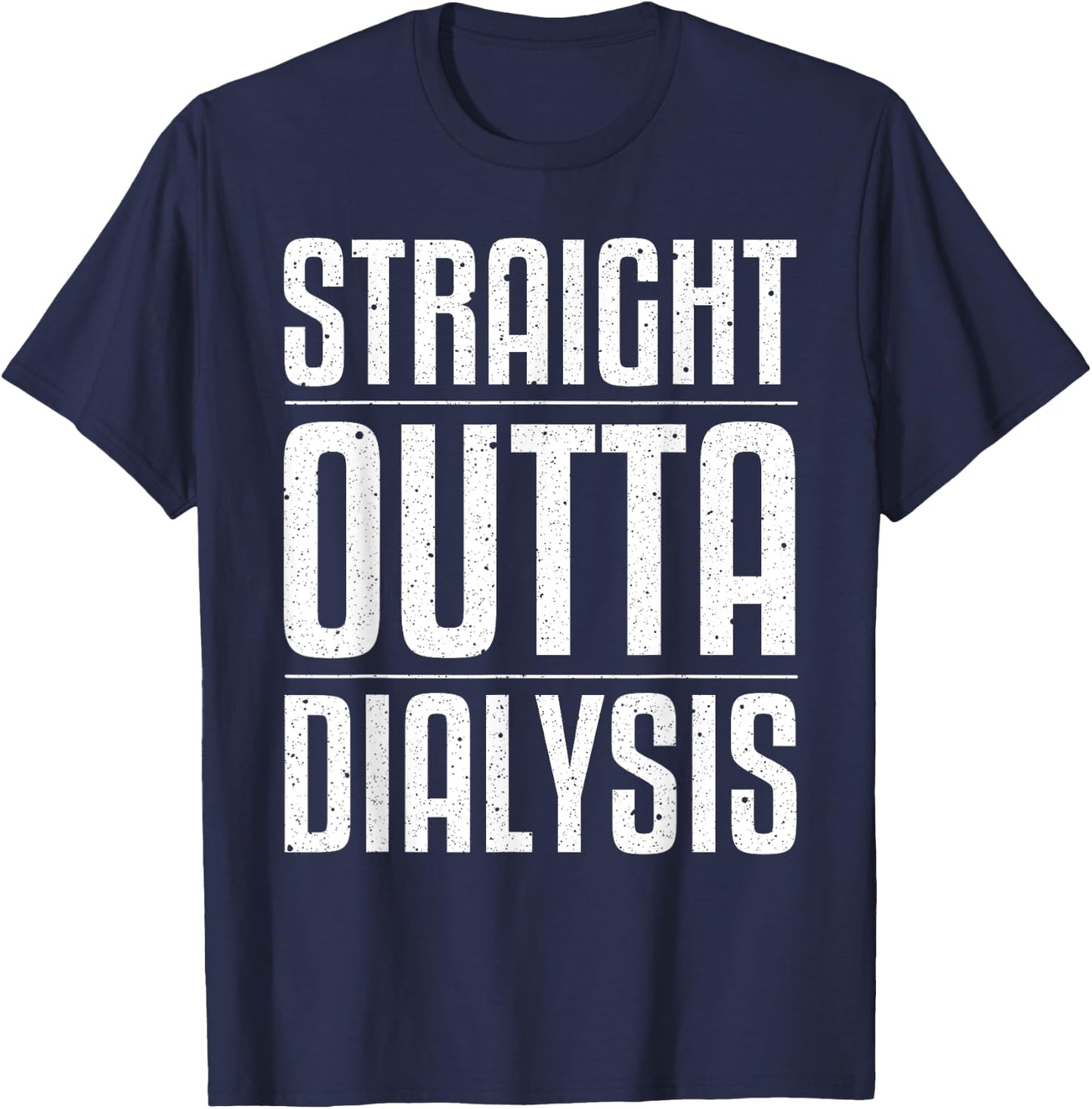 Funny Dialysis Women Kidney Disease Patient Recovery T-Shirt - T-Shirt | Navy