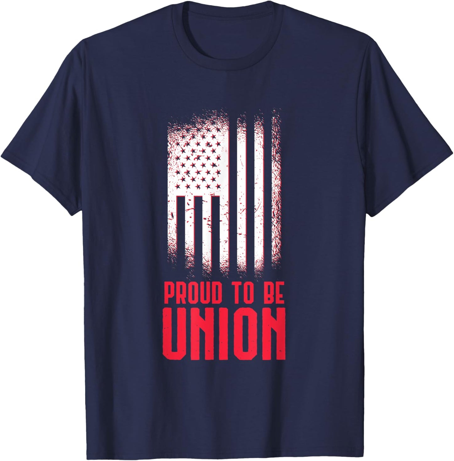 Proud To Be Union Skilled Labor Worker Labor Day Gift T-Shirt - T-Shirt | Navy