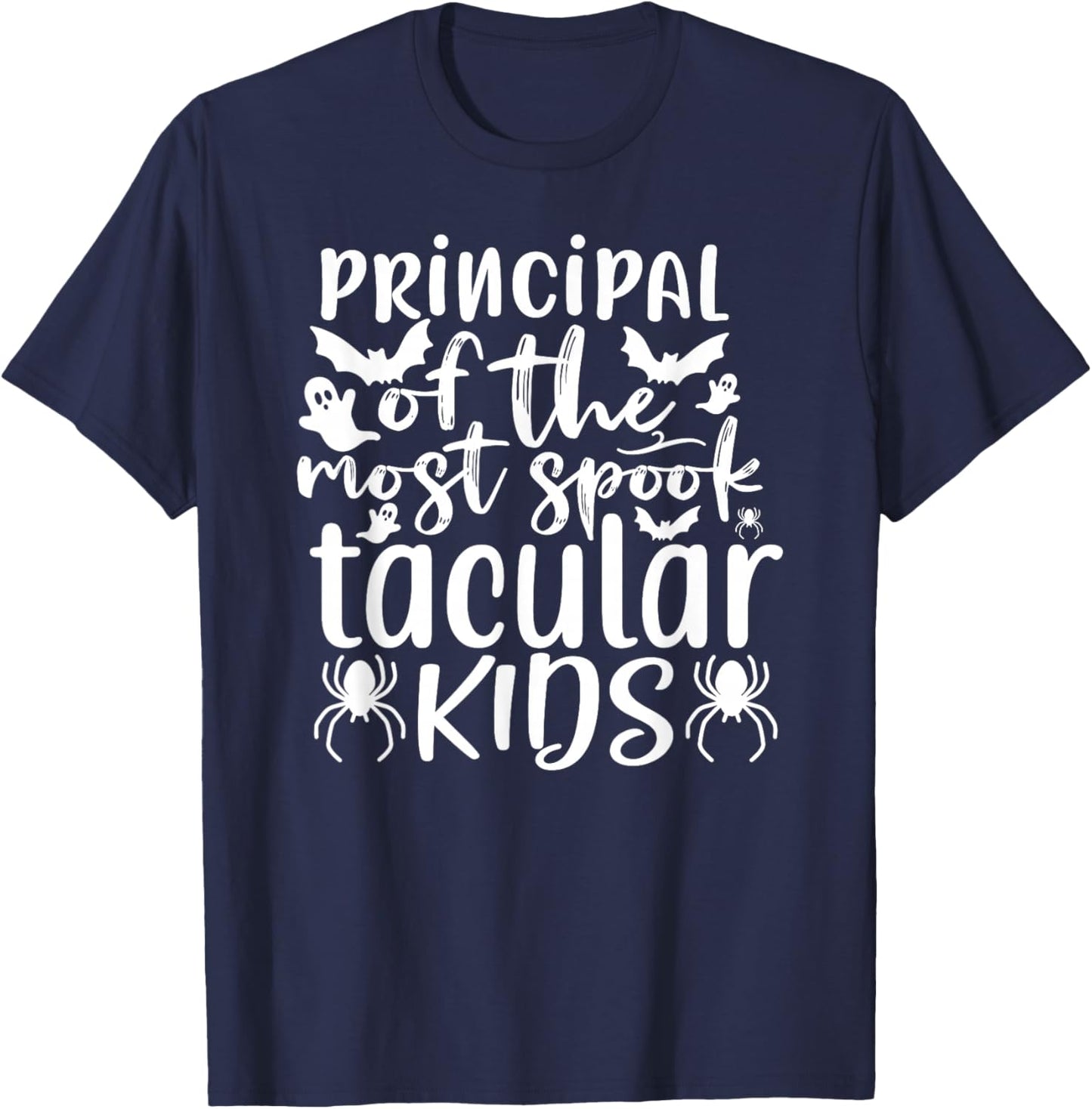 Halloween Funny - Principal Of Most Spooktacular Kids T-Shirt - T-Shirt | Navy