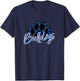 Bulldogs Blue Black Cheetah School Sports Fan Team Spirit T-Shirt - T-Shirt | Navy