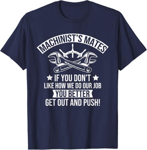 Machine Boat Mechanic Captain Machinist Mate Ship Repairman T-Shirt - T-Shirt | Navy