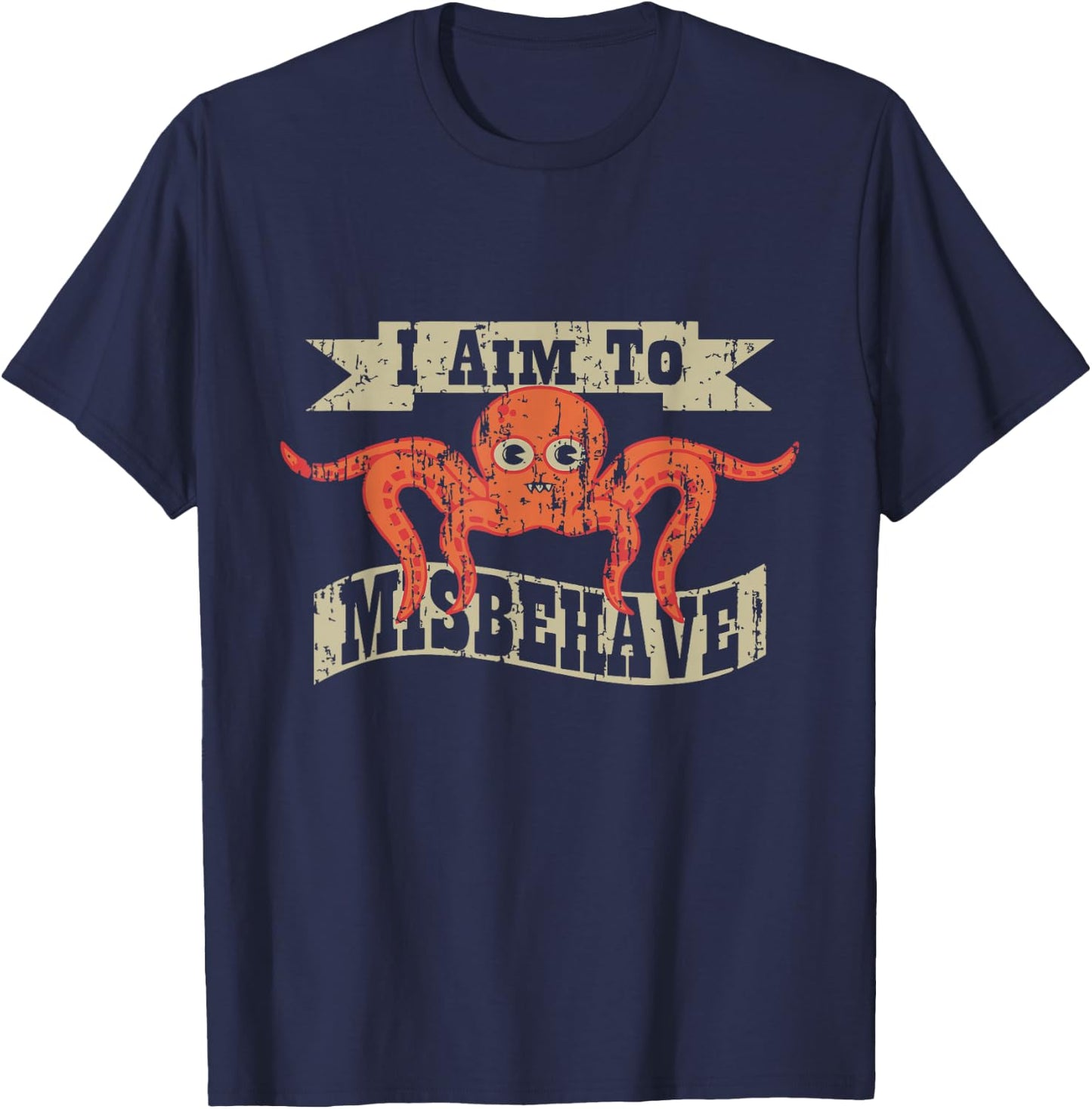 I Aim To Misbehave T-Shirt - T-Shirt | Navy